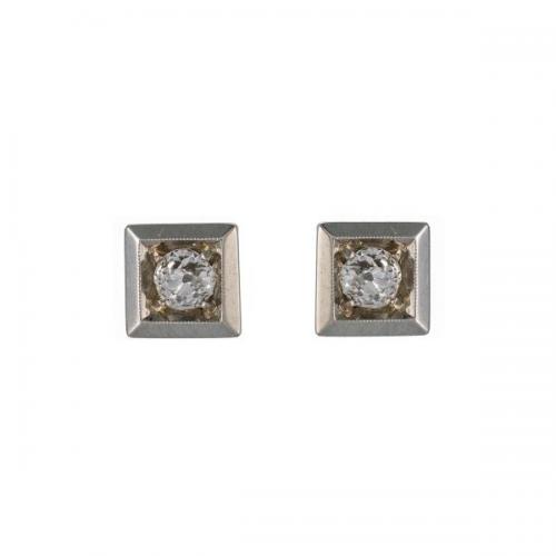 Art Deco diamantové náušnice 0,37 ct Art Deco diamantové náušnice 0,37 ct