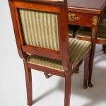 Starožitný Empírový hrací set stůl a židle Starožitný Empírový hrací set stůl a židle