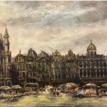 Emile Lammers Trh na Velkém Náměstí 120 x 80 cm Emile Lammers Trh na Velkém Náměstí 120 x 80 cm