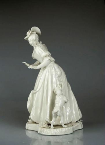 Dáma se psem - Nymphenburg Dáma se psem - Nymphenburg