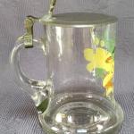 Pivní korbel malovaný s pečetí - Člověče nezlob se Pivní korbel malovaný s pečetí - Člověče nezlob se