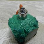 Art deco flakon, malachit jade - Schlevogt Art deco flakon, malachit jade - Schlevogt