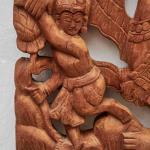 Vřezávaný dřevěný panel z Bali Vřezávaný dřevěný panel z Bali