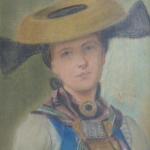 Portrét dívky v kroji Portrét dívky v kroji