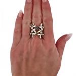 STŘÍBRNÝ EXTRAVAGANTNÍ KROUŽKOVÝ PRSTEN STŘÍBRNÝ EXTRAVAGANTNÍ KROUŽKOVÝ PRSTEN