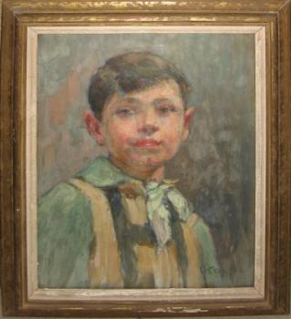 Koppe Jiří Gustav : Portrét chlapce, dat. 1949 Koppe Jiří Gustav : Portrét chlapce, dat. 1949