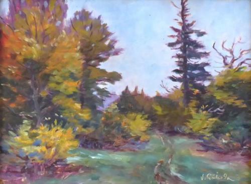 Václav Příhoda - Podzim na okraji lesa s pěšinou Václav Příhoda - Podzim na okraji lesa s pěšinou