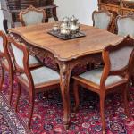 Neorokokové židle z masivního dubu Neorokokové židle z masivního dubu