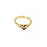 Zlatý prsten s briliantem Zlatý prsten s briliantem