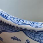 Čínský ručně malovaný porcelánový květináč  Čínský ručně malovaný porcelánový květináč
