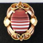 Zlatý prsten s achátem Zlatý prsten s achátem