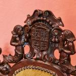 Párové neorenesanční židle s erby Párové neorenesanční židle s erby