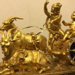 Bronzové hodiny s porcelánem Alphonse Giroux Bronzové hodiny s porcelánem Alphonse Giroux