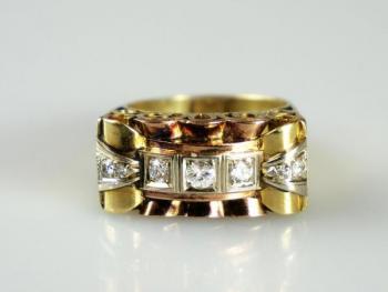 Zlatý prsten s diamanty Zlatý prsten s diamanty