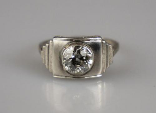 Art deco prsten s diamantem Art deco prsten s diamantem