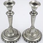 Pár cínových svícnů Pár cínových svícnů