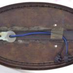 Mosazná lampička na zeď Mosazná lampička na zeď