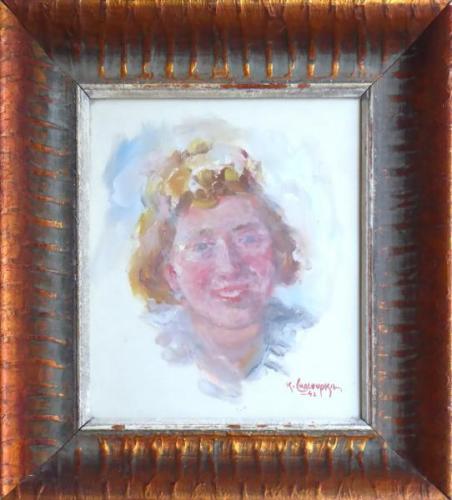 Karel Chaloupka - Portrét smějící se dívky Karel Chaloupka - Portrét smějící se dívky