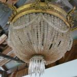 Lustr mosaz+broušené sklo Lustr mosaz+broušené sklo