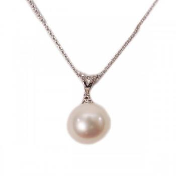 Zlatý náhrdelník s perlou a briliantem Zlatý náhrdelník s perlou a briliantem