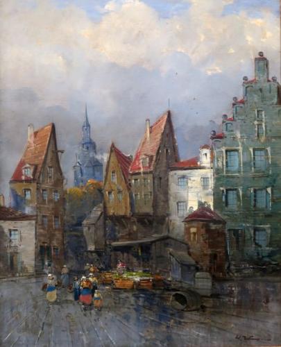 H. Wagner: Pohled na holandské město H. Wagner: Pohled na holandské město