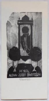 Vladimír Komárek - PF 1974 Alena - Josef Bartošovi Vladimír Komárek - PF 1974 Alena - Josef Bartošovi