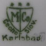 Šálek s podšálkem ve stylu Art deco, zn. Karlsbad  Šálek s podšálkem ve stylu Art deco, zn. Karlsbad