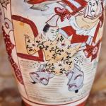 Párové stolní lampy Satsuma z období Meidži Párové stolní lampy Satsuma z období Meidži