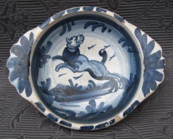 Miska-motiv psa, ruční malba  Miska-motiv psa, ruční malba