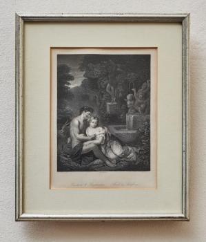 Mědiryt Shepherd & Shepherdess – pastýř a pastýřka Mědiryt Shepherd & Shepherdess – pastýř a pastýřka