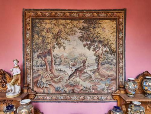 Nástěnná tapiserie – hon na jelena  163 X 181 cm Nástěnná tapiserie – hon na jelena  163 X 181 cm