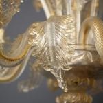 Malý šestiramenný benátský lustr - výška 58 cm Malý šestiramenný benátský lustr - výška 58 cm