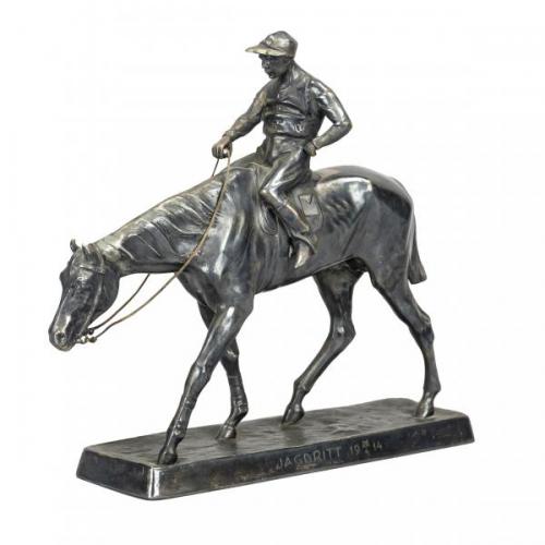 Kayserzinn, Žokej na koni, 1914  Kayserzinn, Žokej na koni, 1914