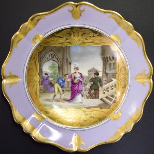 Starožitný porcelánový talíř Starožitný porcelánový talíř