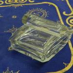 Ručně broušená souprava flakon a dóza Ručně broušená souprava flakon a dóza