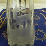 Broušený bohatě zdobený korbel / krýgl Broušený bohatě zdobený korbel / krýgl