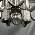 Velký niklový lustr – Bauhaus, 1930 Velký niklový lustr – Bauhaus, 1930