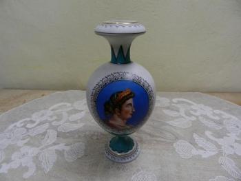 Ručně malovaná váza, historismus - Harrachov Ručně malovaná váza, historismus - Harrachov