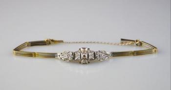 Art deco náramek s diamanty Art deco náramek s diamanty