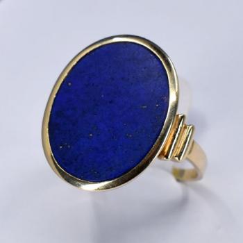 Zlatý pánský prsten s lapis lazuli Zlatý pánský prsten s lapis lazuli