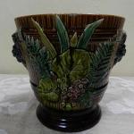 Secesní květináč / květník, majolika Secesní květináč / květník, majolika