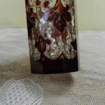 Zlacená sklenice, rubínová lazura - 19. stol. Zlacená sklenice, rubínová lazura - 19. stol.