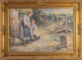 228. Děvčátka na dvorku 228. Děvčátka na dvorku