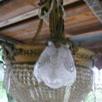 Lustr mosaz+broušené sklo Lustr mosaz+broušené sklo