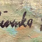 Oboustranná malba, sign. Červenka, dat. 1971/78 Oboustranná malba, sign. Červenka, dat. 1971/78