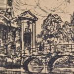 Bruggy – dvojice originálních kreseb tuší od Y. Br Bruggy – dvojice originálních kreseb tuší od Y. Br