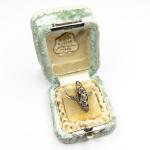 Starožitný zlatý prsten s brilianty Starožitný zlatý prsten s brilianty