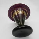 Zlacená fialová Art Deco váza Zlacená fialová Art Deco váza