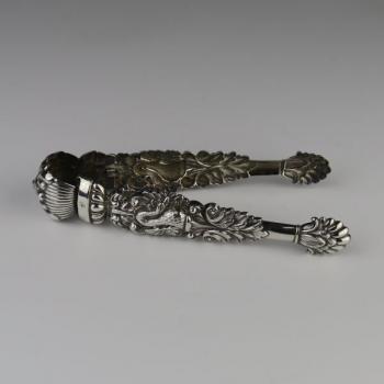 Stříbrné biedermeierové kleštičky na cukr Stříbrné biedermeierové kleštičky na cukr