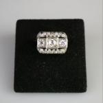 Art deco zlatý prsten s diamanty Art deco zlatý prsten s diamanty